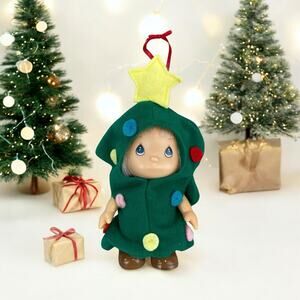 Vintage Enesco Precious Moments Christmas Tree Doll Ornament 2000 Hi Babies EUC